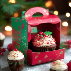Christmas Cupcake Boxes