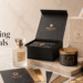 Luxury packaging materials including rigid boxes, glass, metal, wood, and specialty paper for high-end product brands
