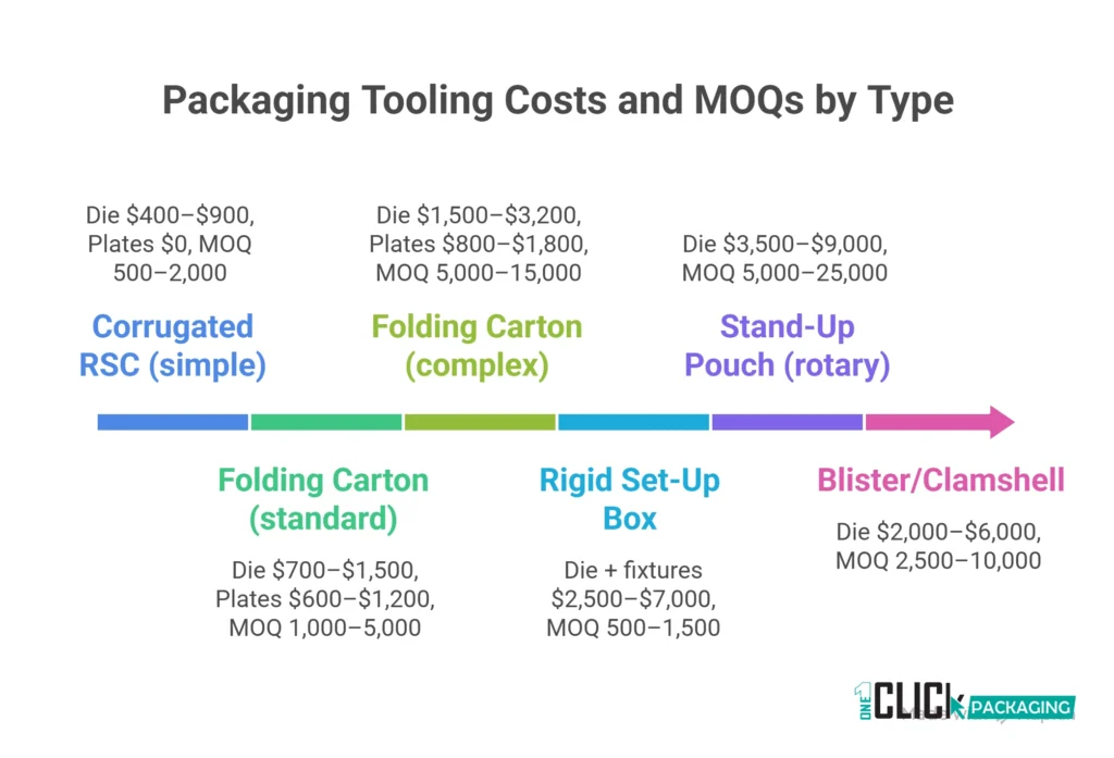 INFOGRAPHIC Packaging Tooling Cost Comparison Die and Plate Costs by Packaging Type and Complexity