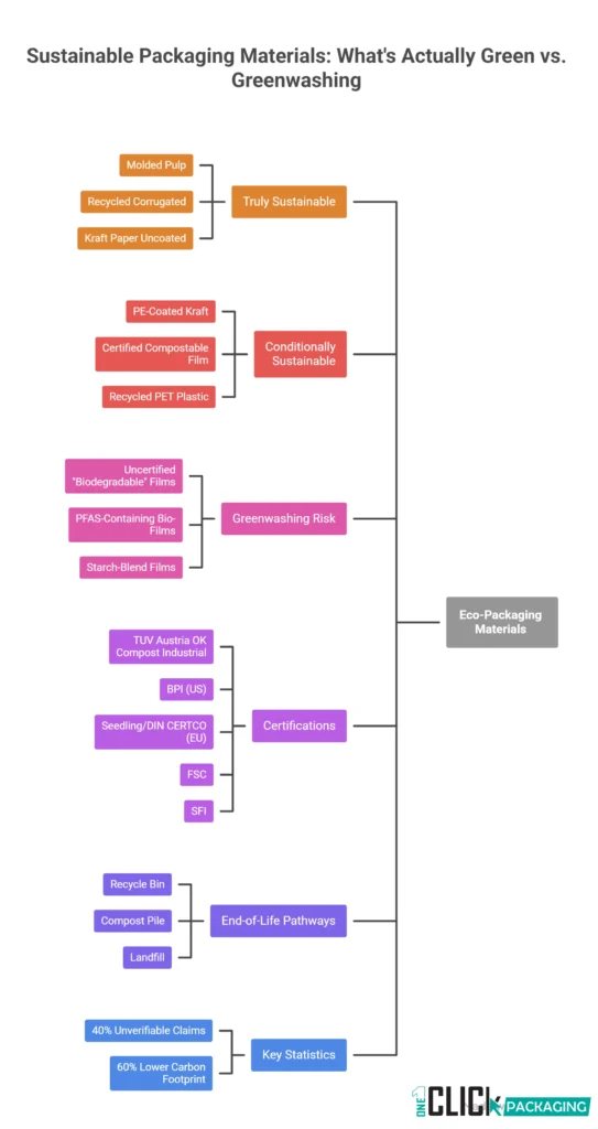 INFOGRAPHIC Sustainable Packaging Materials What's Actually Green vs. Greenwashing