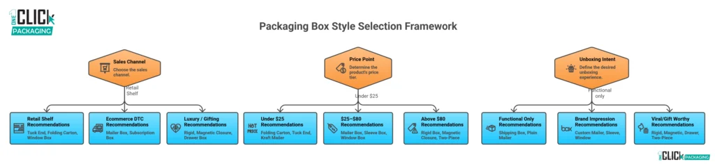 INFOGRAPHIC The Packaging Box Style Selection Framework Which Box Style Fits Your Brand