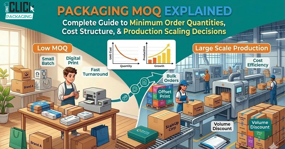 Packaging MOQ Explained: Complete Guide to Minimum Order Quantities, Cost Structure, and Production Scaling Decisions