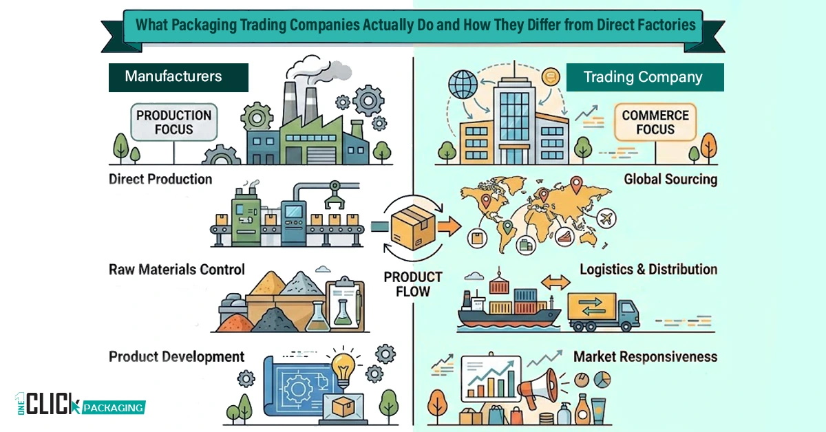 What Packaging Trading Companies Actually Do and How They Differ from Direct Factories
