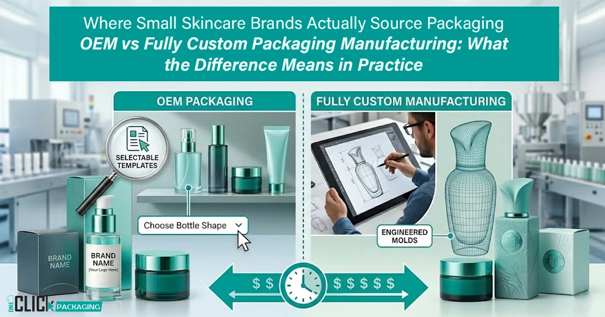 Where Small Skincare Brands Source Packaging: OEM vs Fully Custom Manufacturing Explained