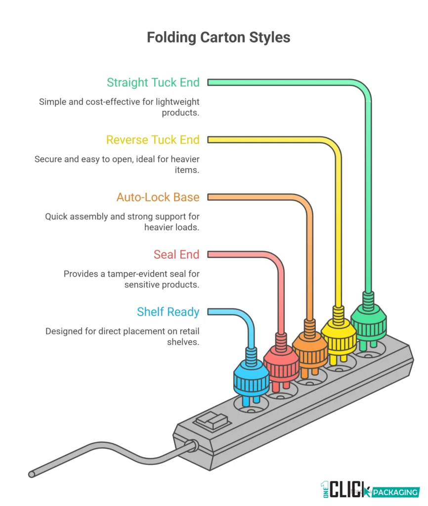 INFOGRAPHIC  Folding Carton Styles Quick Visual Guide to the 5 Main Formats