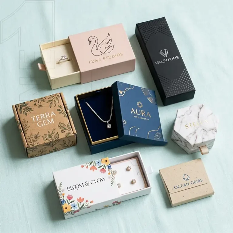 Custom printed jewelry boxes with logo