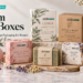 Custom soap boxes featuring printed soap packaging, kraft boxes, soap sleeves and bath bomb packaging